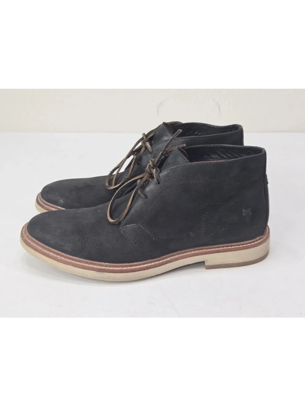 Frye Paul Chukka Boot Suede Black Size 9.5 Mens